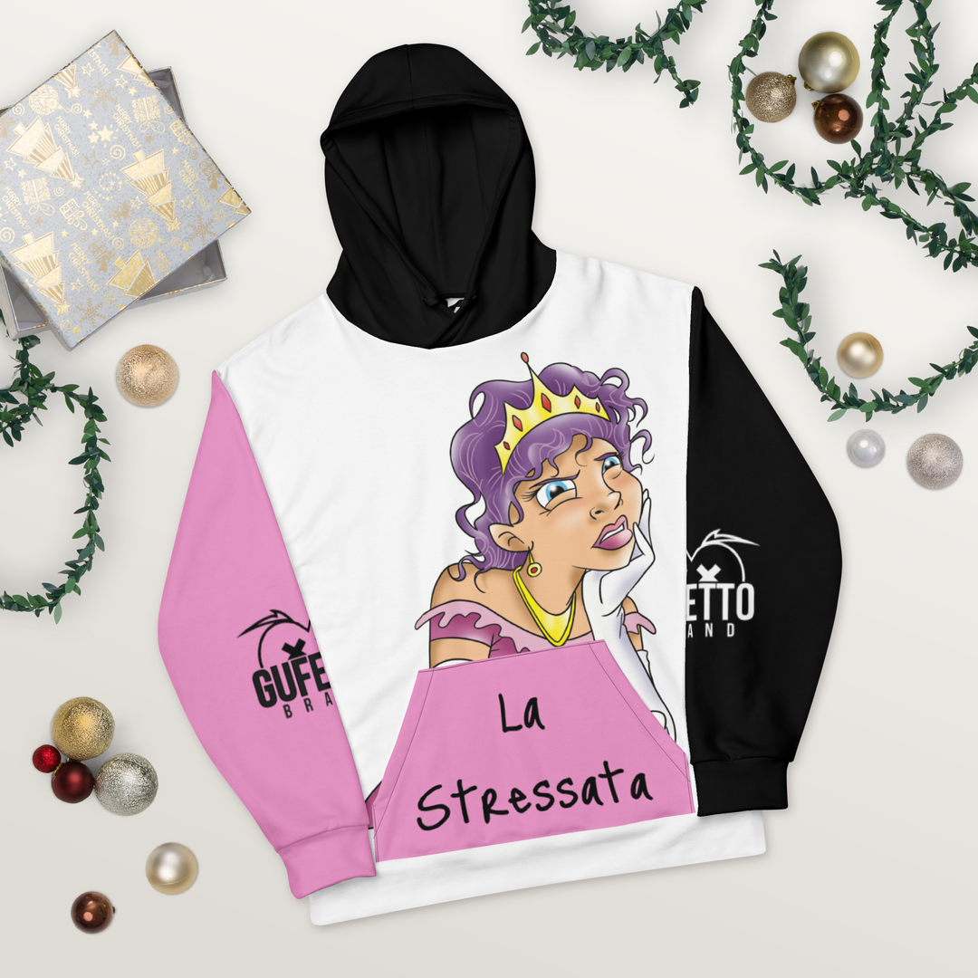 Felpa con cappuccio Uomo/Donna LA STRESSATA - Gufetto Brand 