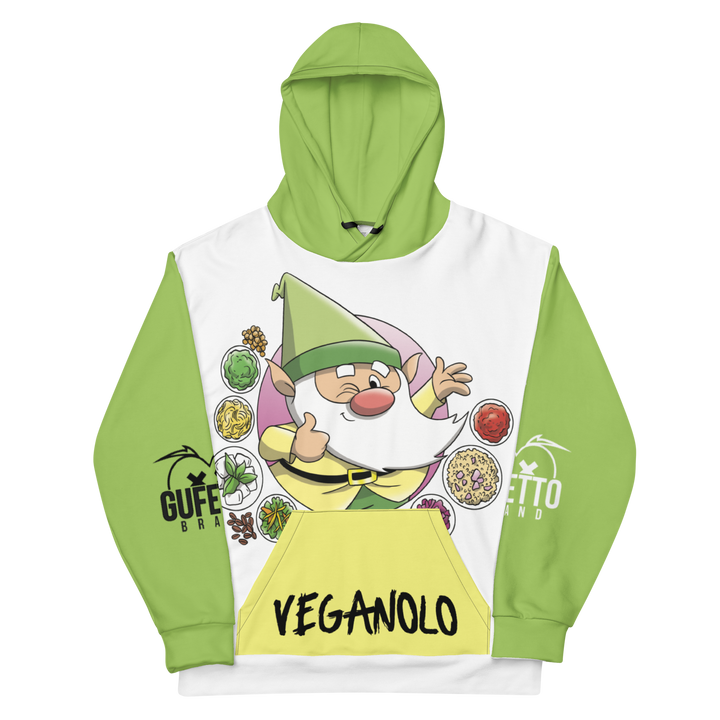 Felpa con cappuccio Uomo/Donna VEGANOLO - Gufetto Brand 