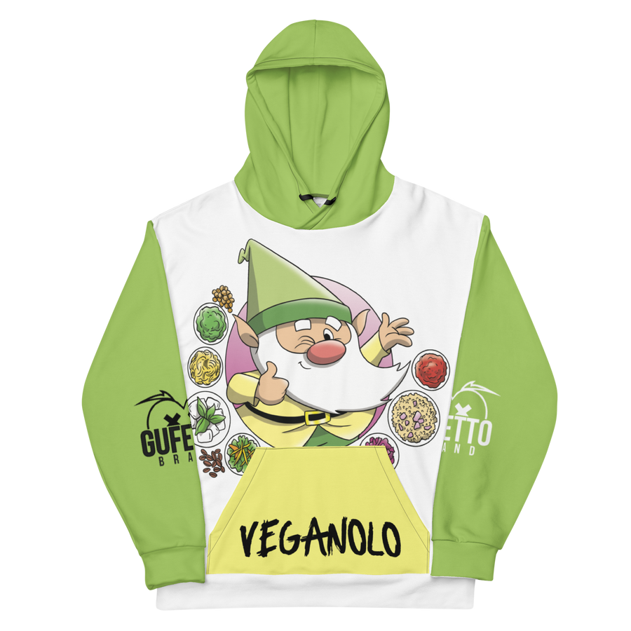 Felpa con cappuccio Uomo/Donna VEGANOLO - Gufetto Brand 