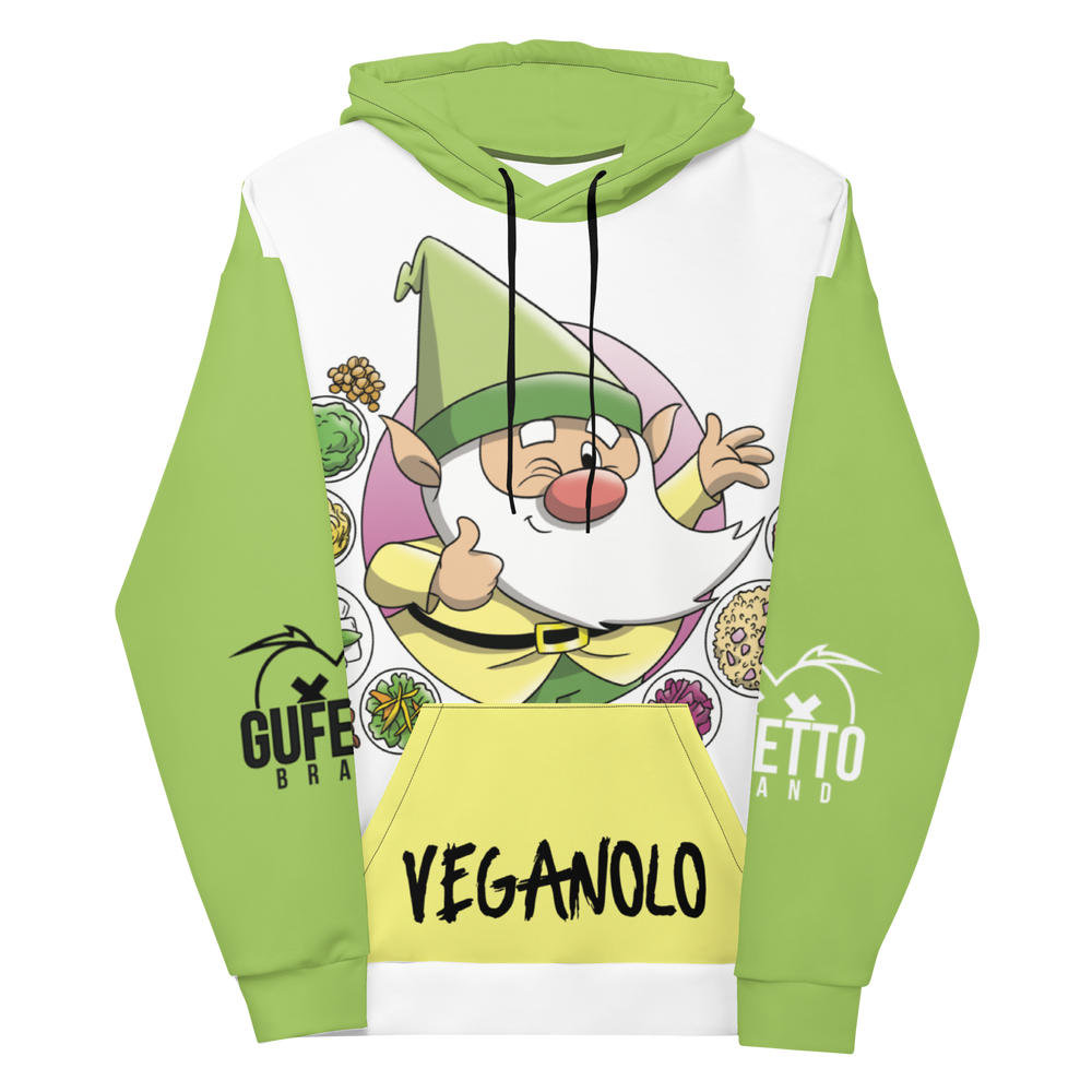 Felpa con cappuccio Uomo/Donna VEGANOLO - Gufetto Brand 