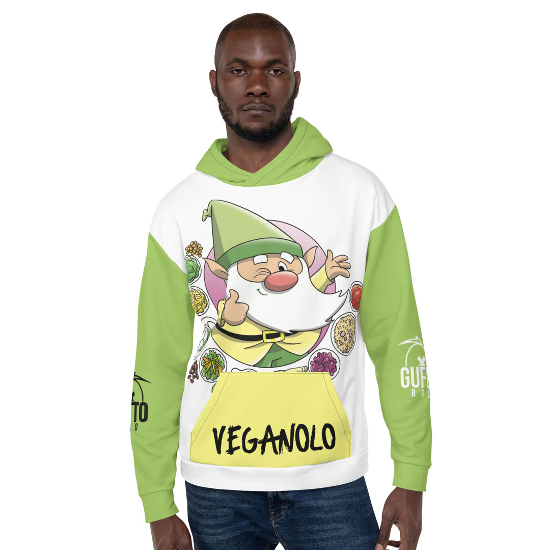 Felpa con cappuccio Uomo/Donna VEGANOLO - Gufetto Brand 