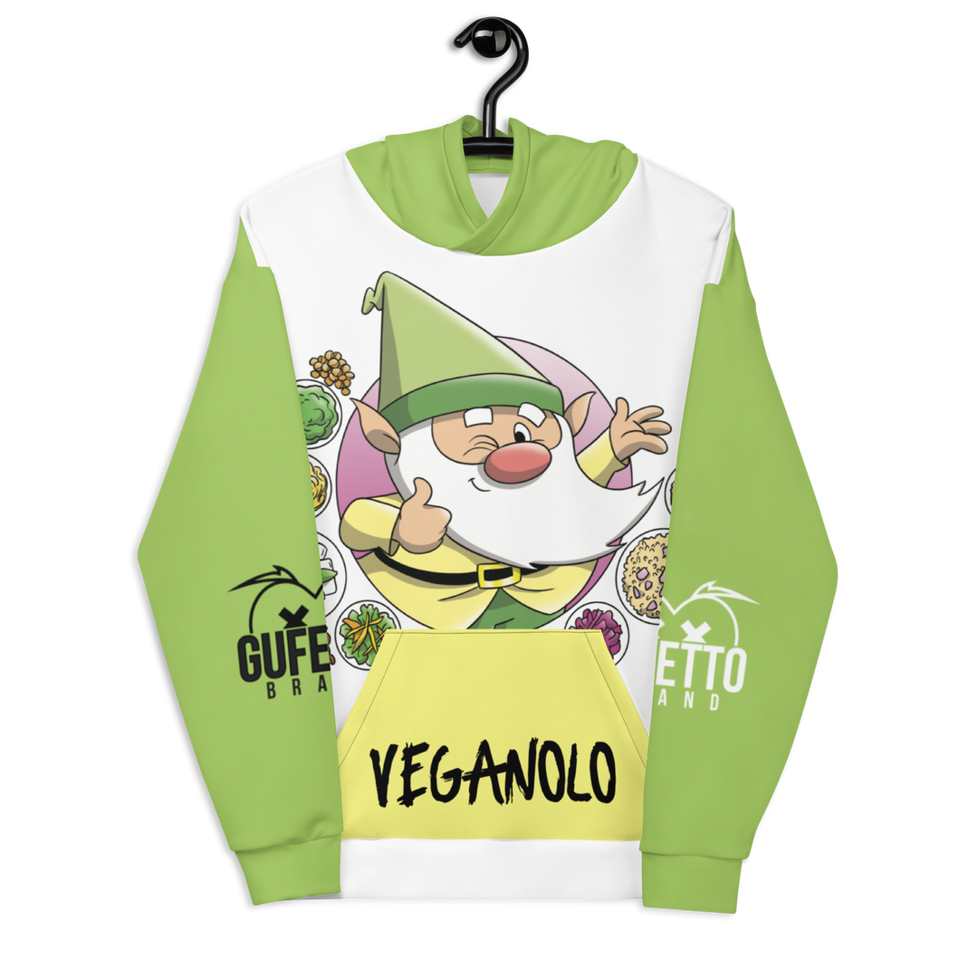 Felpa con cappuccio Uomo/Donna VEGANOLO - Gufetto Brand 