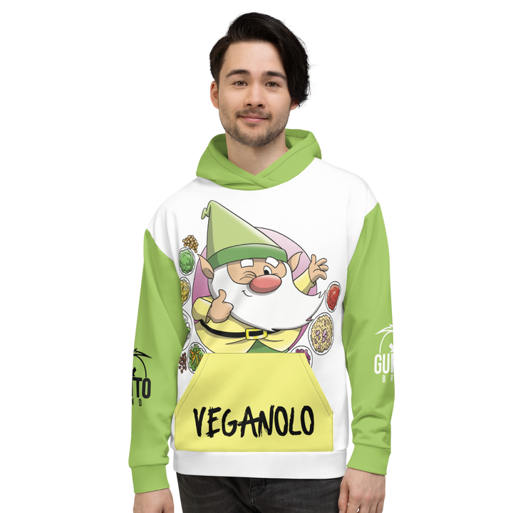 Felpa con cappuccio Uomo/Donna VEGANOLO - Gufetto Brand 