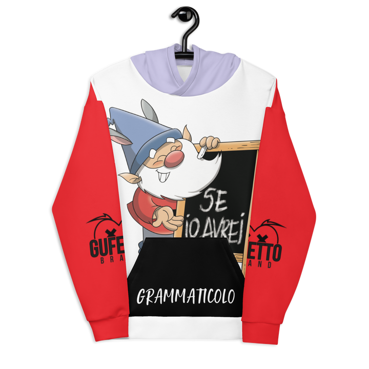 Felpa con cappuccio Uomo/Donna GRAMMATICOLO - Gufetto Brand 