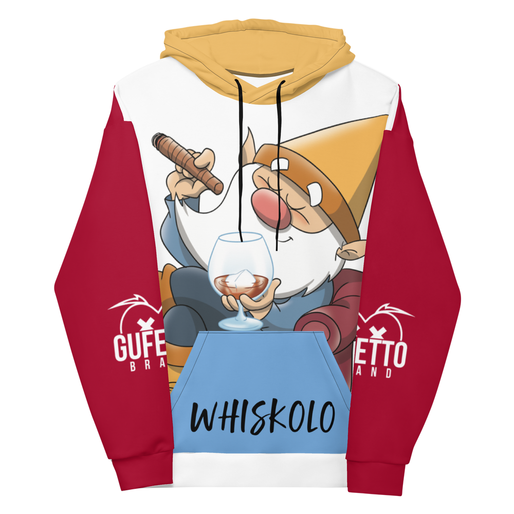Felpa con cappuccio Uomo/Donna WHISKOLO - Gufetto Brand 