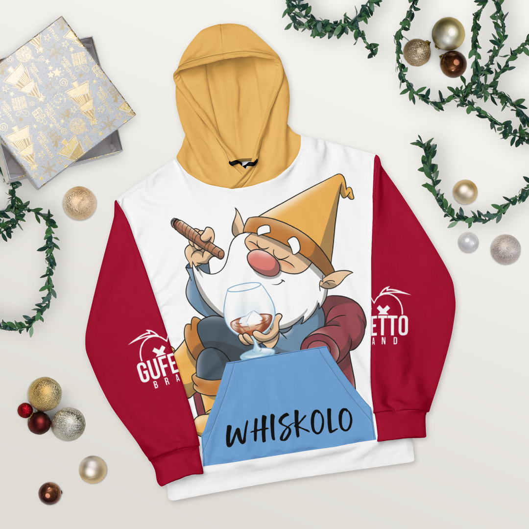 Felpa con cappuccio Uomo/Donna WHISKOLO - Gufetto Brand 