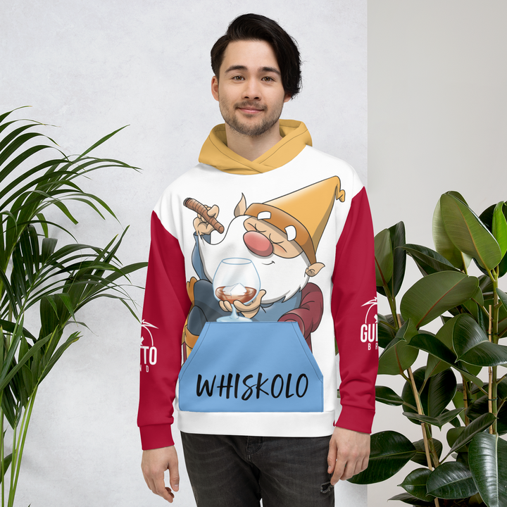 Felpa con cappuccio Uomo/Donna WHISKOLO - Gufetto Brand 