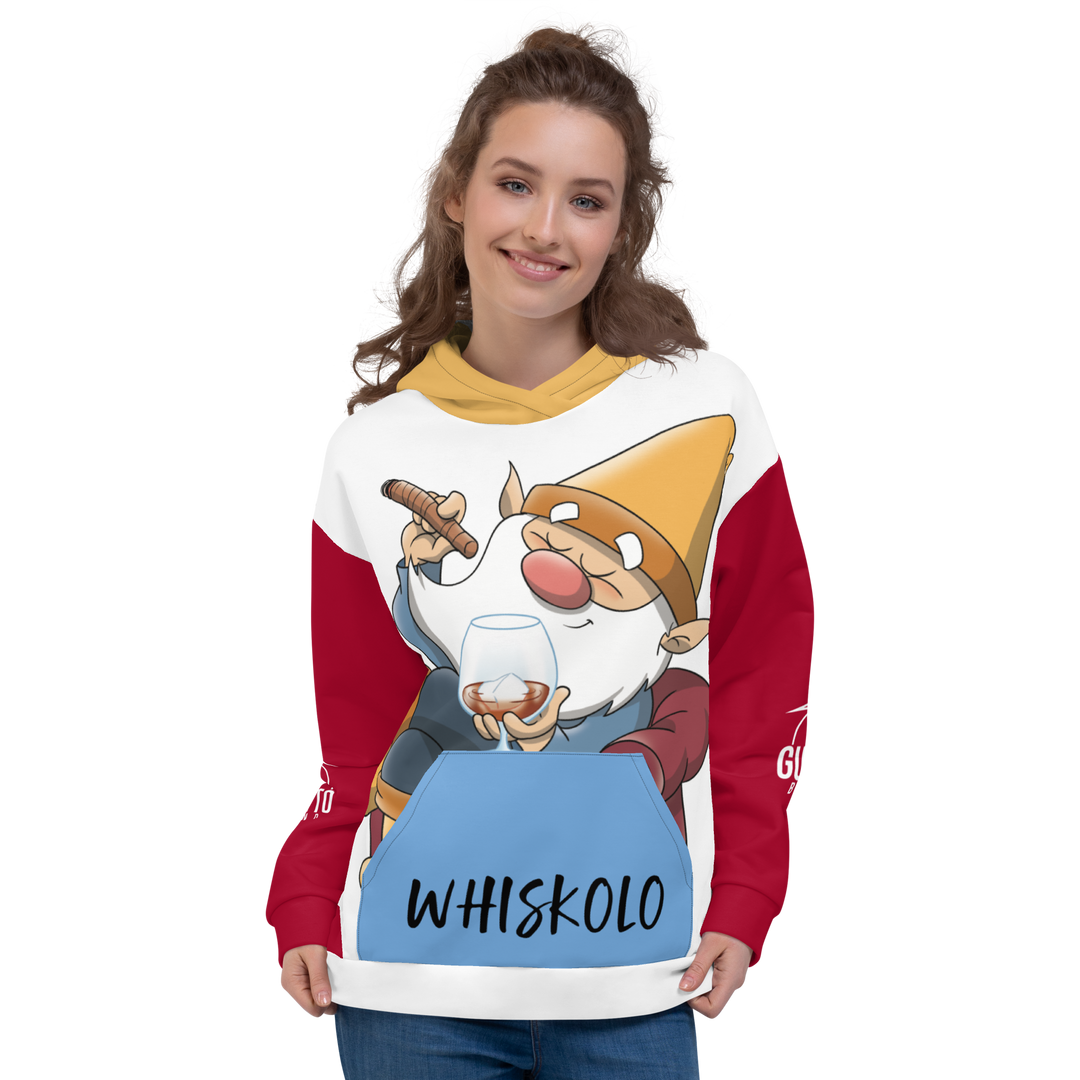 Felpa con cappuccio Uomo/Donna WHISKOLO - Gufetto Brand 