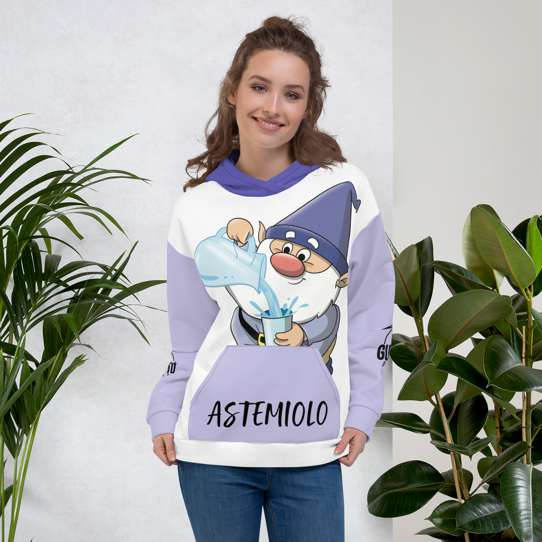 Felpa con cappuccio Uomo/Donna ASTEMIOLO - Gufetto Brand 