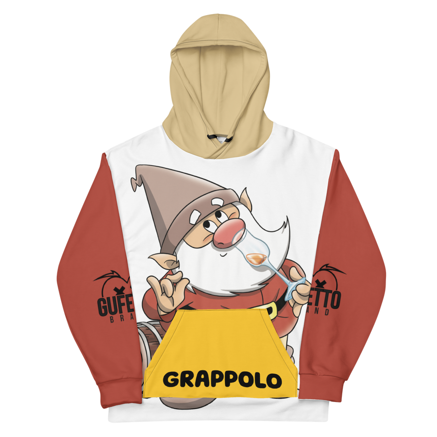 Felpa con cappuccio Uomo/Donna  GRAPPOLO - Gufetto Brand 