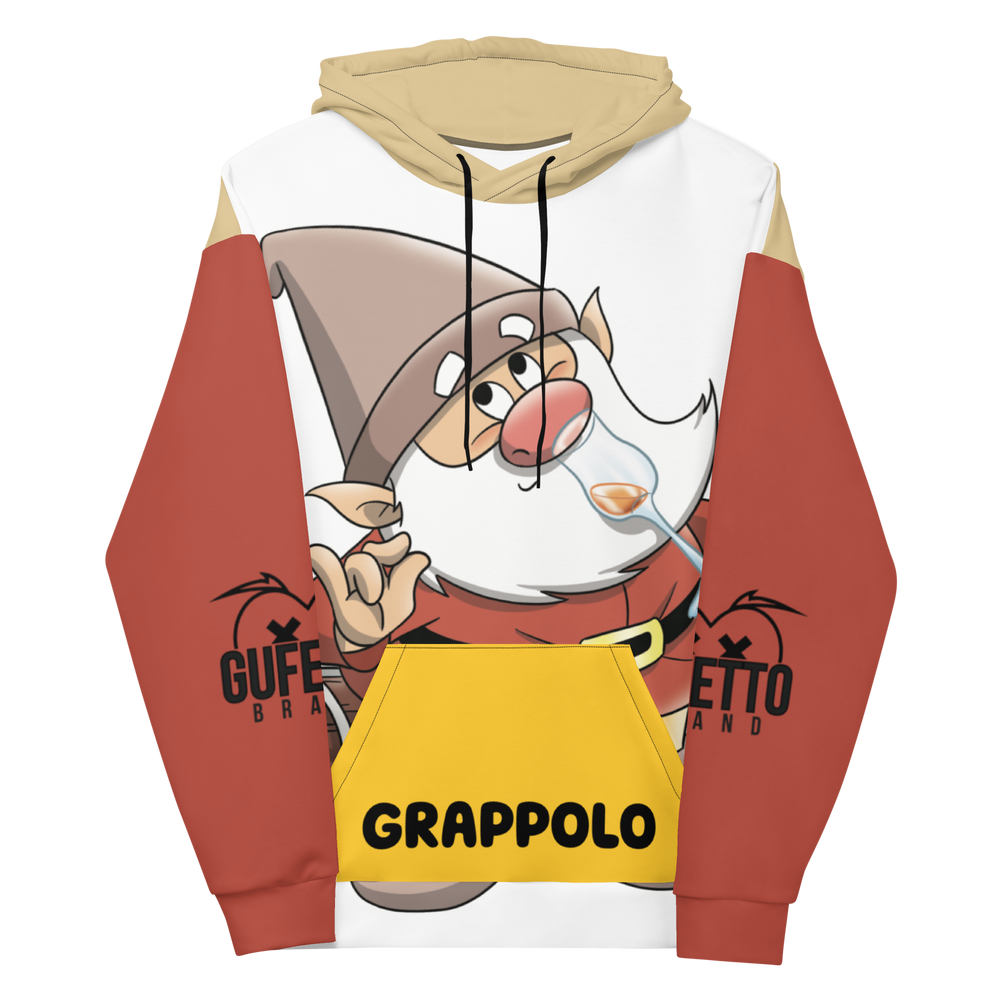 Felpa con cappuccio Uomo/Donna  GRAPPOLO - Gufetto Brand 