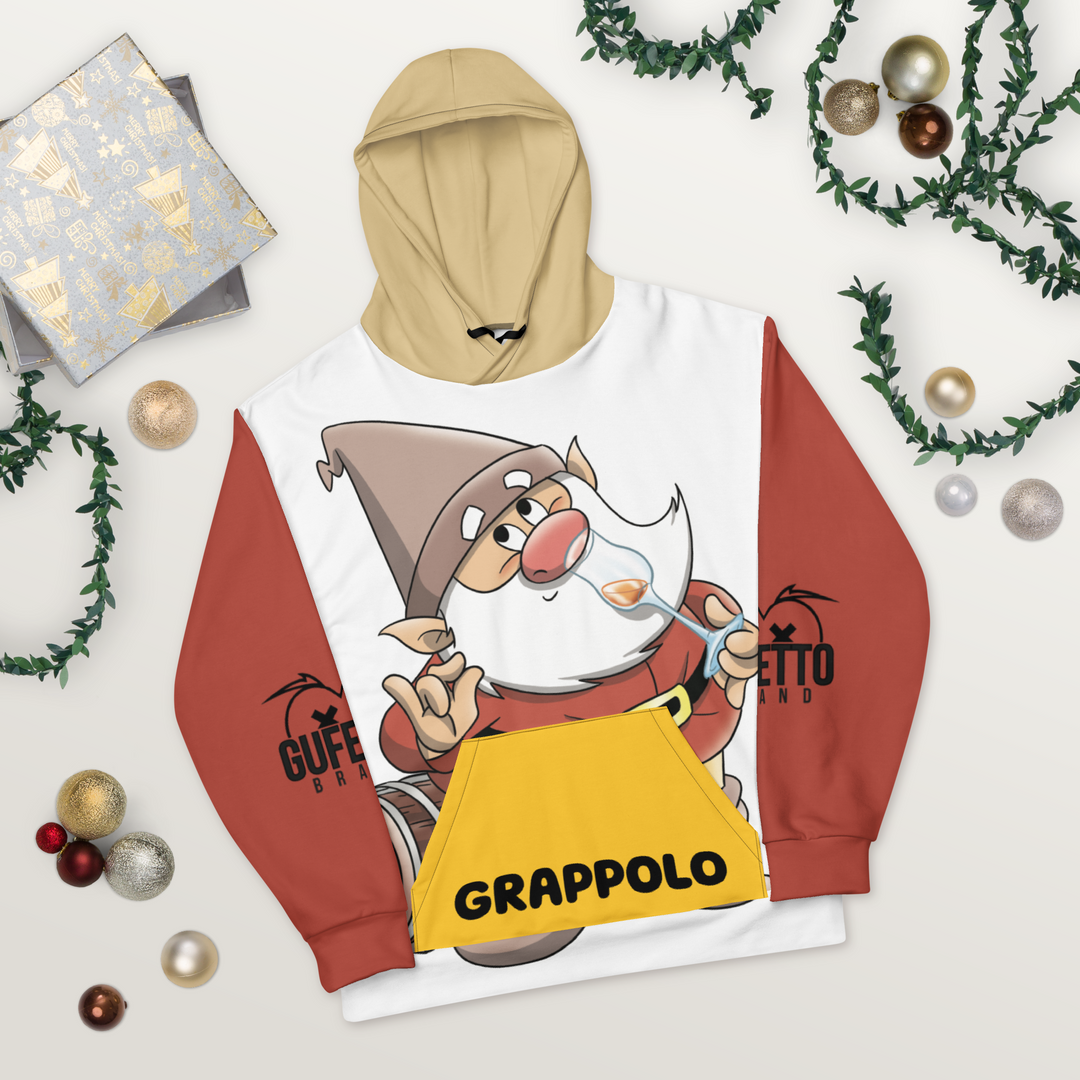 Felpa con cappuccio Uomo/Donna  GRAPPOLO - Gufetto Brand 