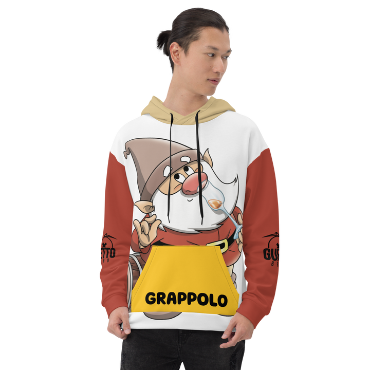 Felpa con cappuccio Uomo/Donna  GRAPPOLO - Gufetto Brand 