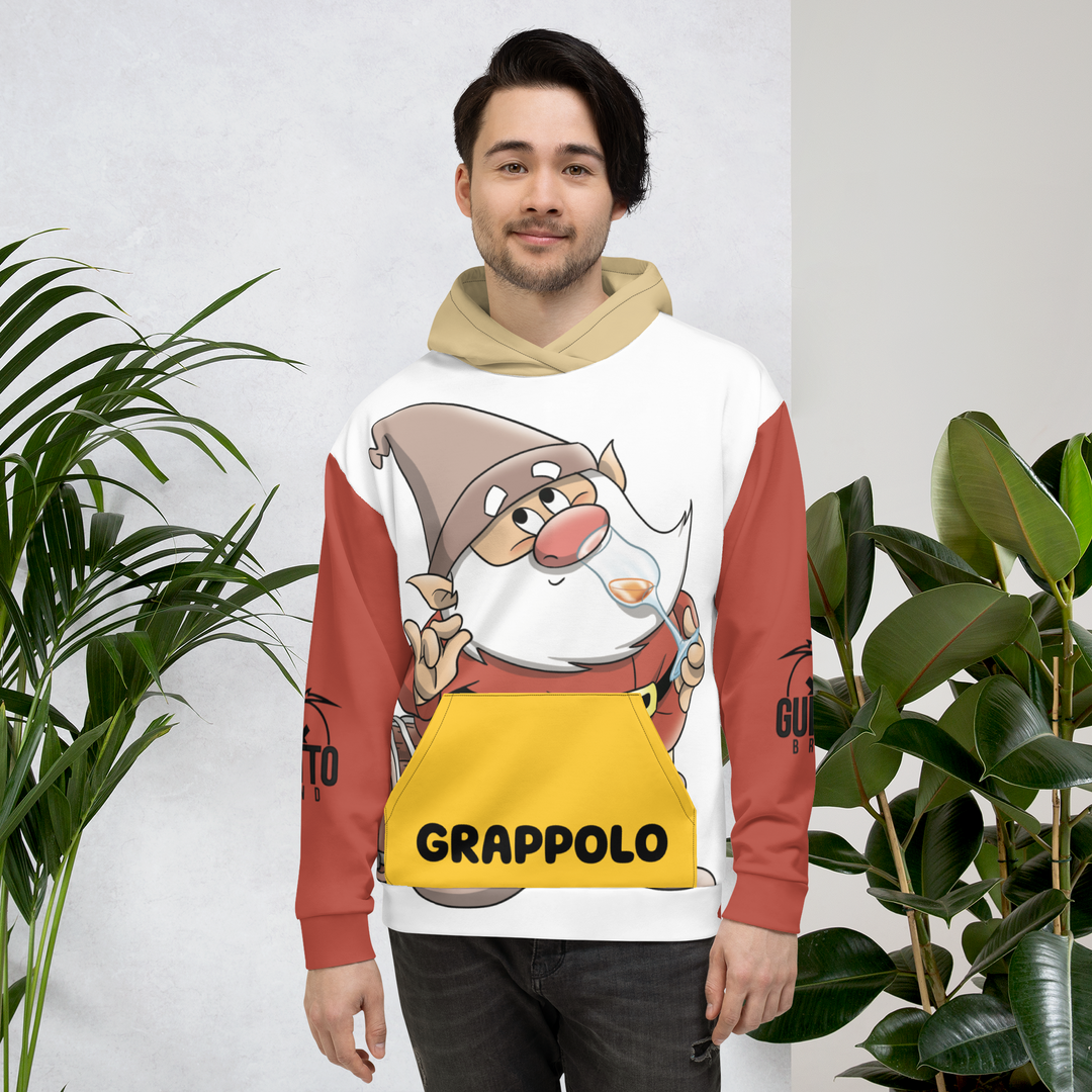Felpa con cappuccio Uomo/Donna  GRAPPOLO - Gufetto Brand 