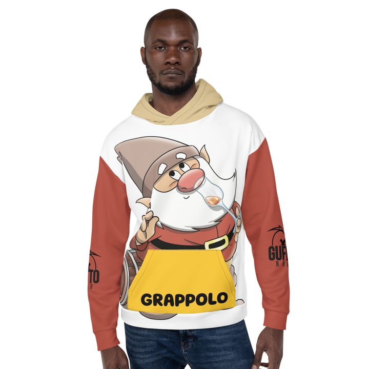 Felpa con cappuccio Uomo/Donna  GRAPPOLO - Gufetto Brand 