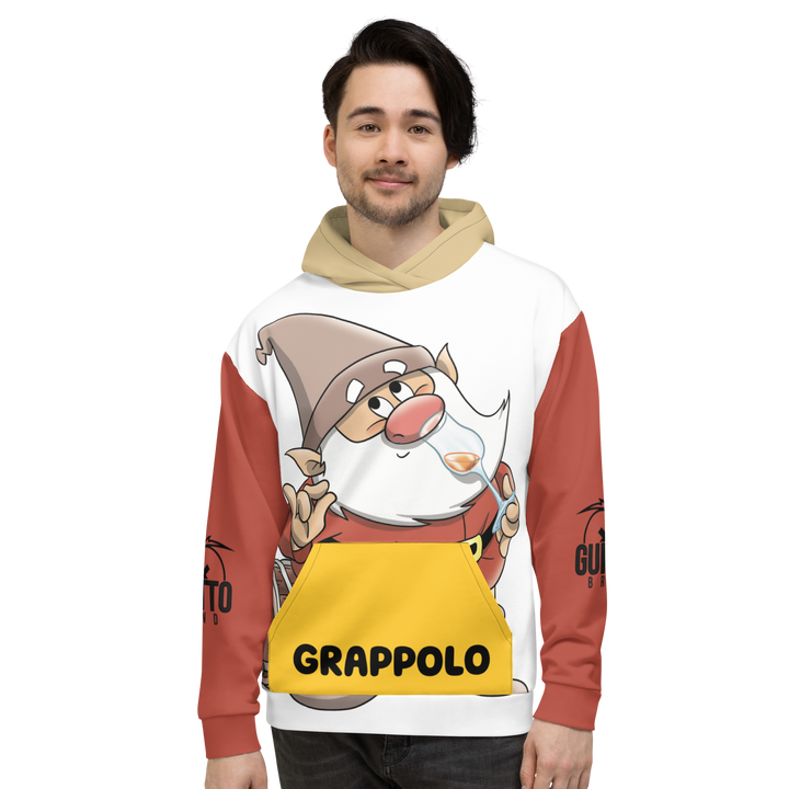 Felpa con cappuccio Uomo/Donna  GRAPPOLO - Gufetto Brand 