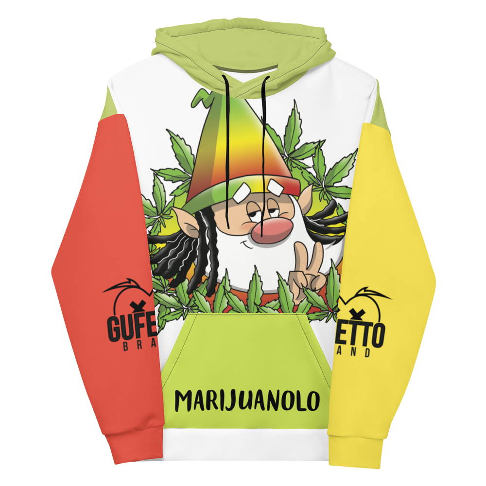 Felpa con cappuccio  Uomo/Donna MARIJUANOLO - Gufetto Brand 