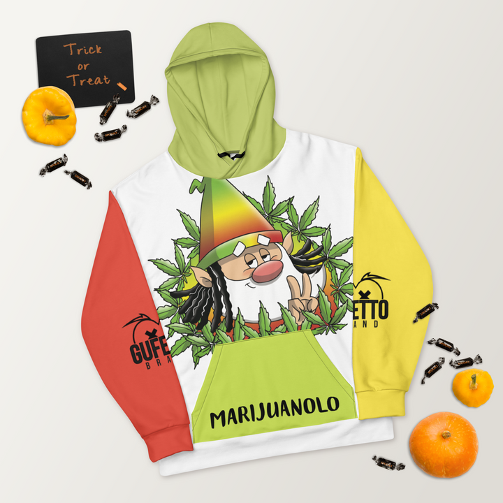 Felpa con cappuccio  Uomo/Donna MARIJUANOLO - Gufetto Brand 