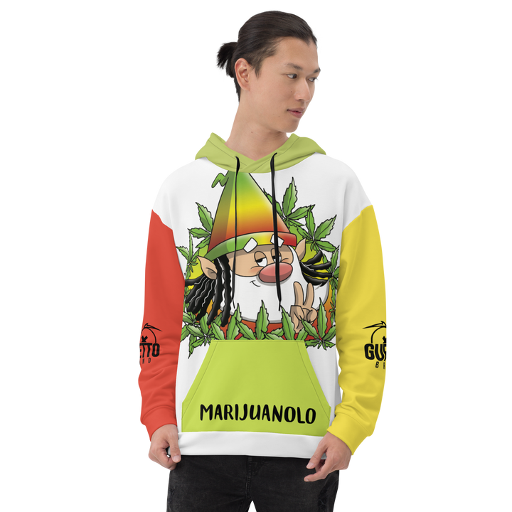 Felpa con cappuccio  Uomo/Donna MARIJUANOLO - Gufetto Brand 