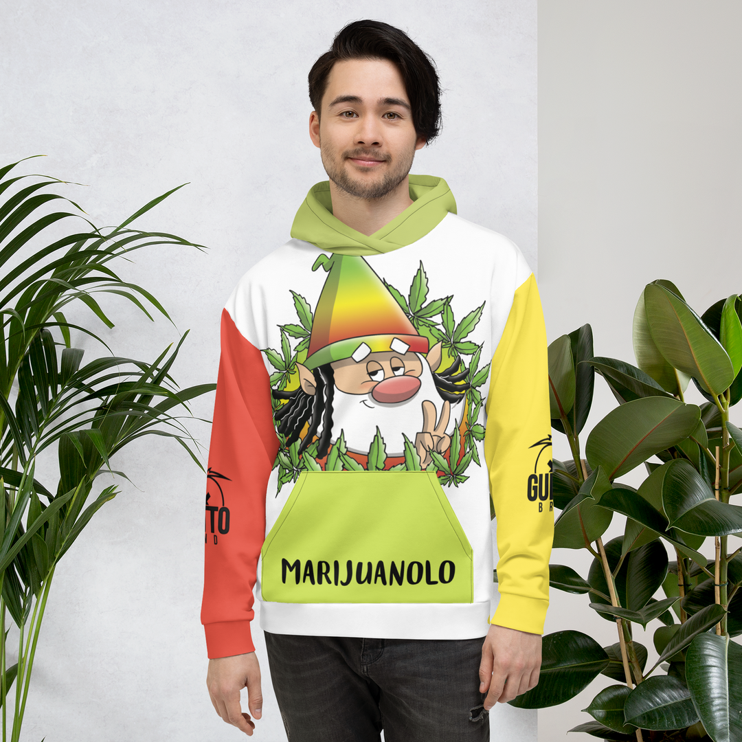 Felpa con cappuccio  Uomo/Donna MARIJUANOLO - Gufetto Brand 