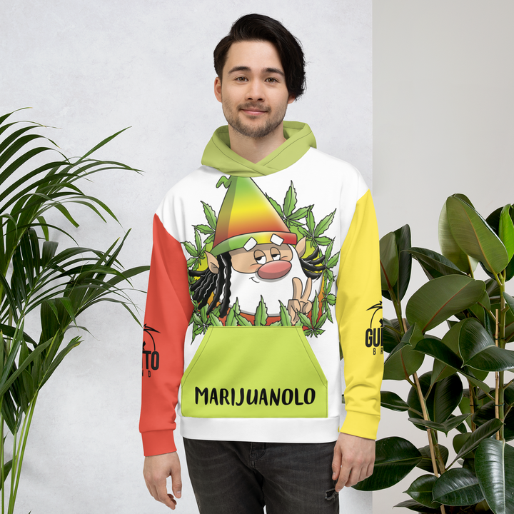 Felpa con cappuccio  Uomo/Donna MARIJUANOLO - Gufetto Brand 