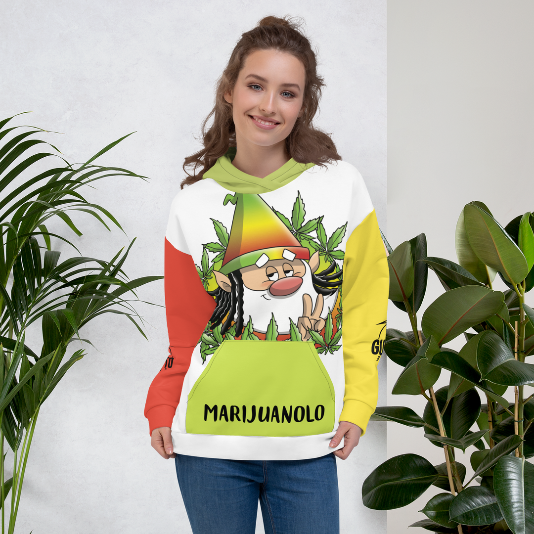 Felpa con cappuccio  Uomo/Donna MARIJUANOLO - Gufetto Brand 