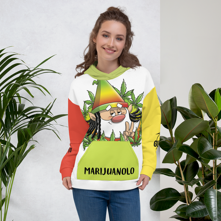 Felpa con cappuccio  Uomo/Donna MARIJUANOLO - Gufetto Brand 