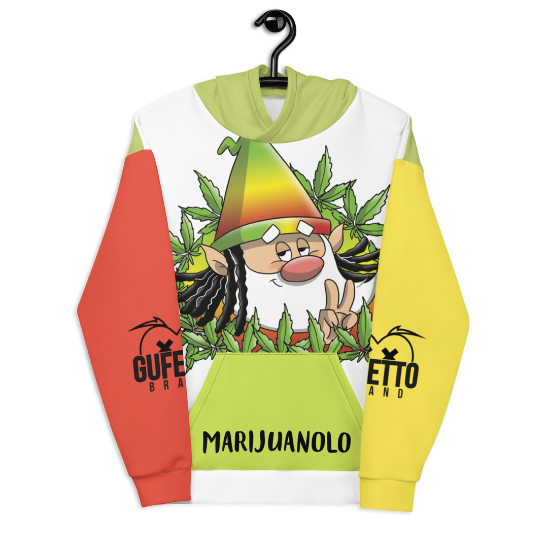 Felpa con cappuccio  Uomo/Donna MARIJUANOLO - Gufetto Brand 