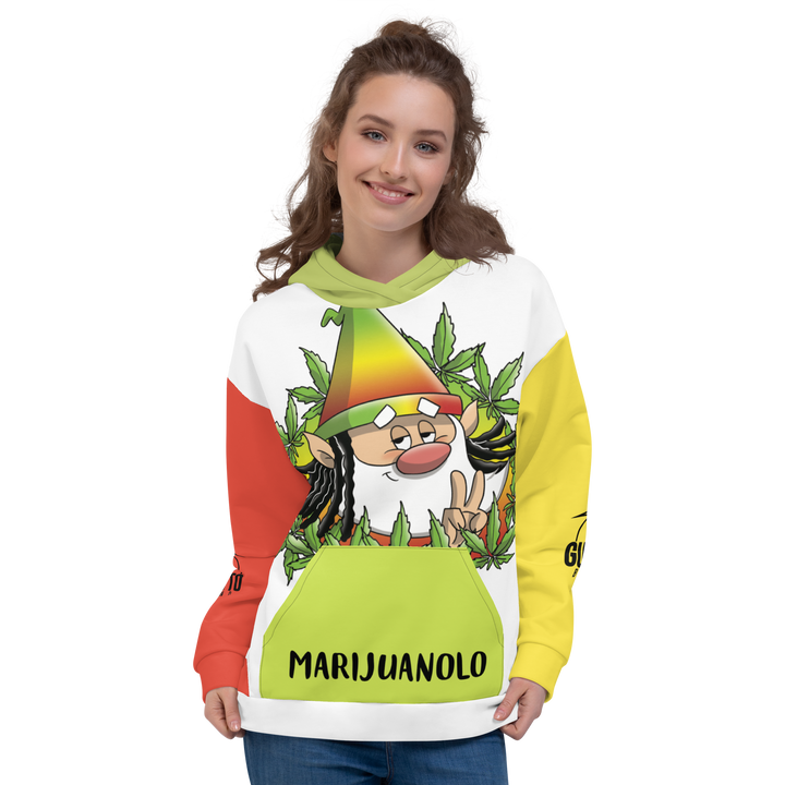 Felpa con cappuccio  Uomo/Donna MARIJUANOLO - Gufetto Brand 