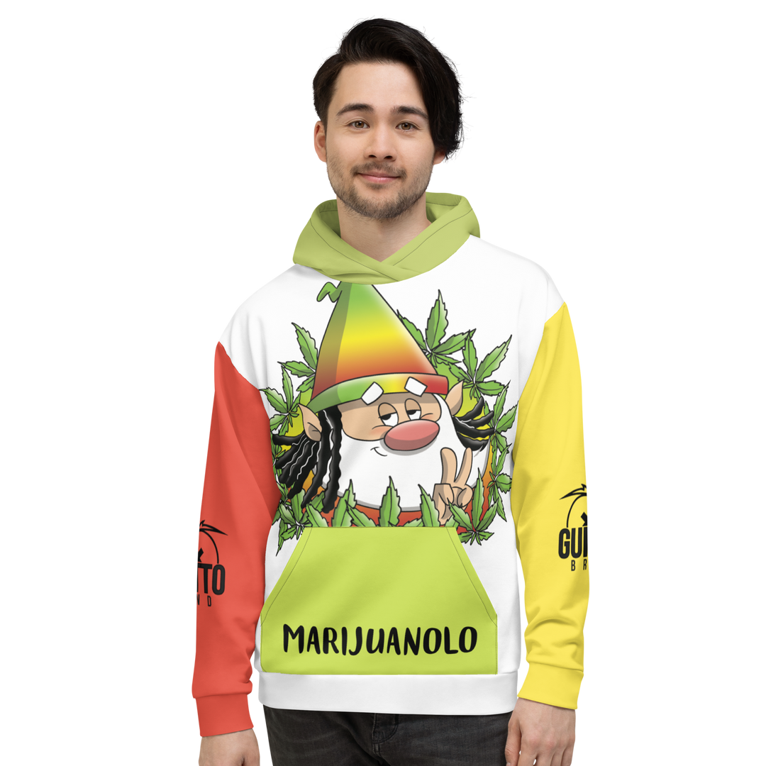 Felpa con cappuccio  Uomo/Donna MARIJUANOLO - Gufetto Brand 