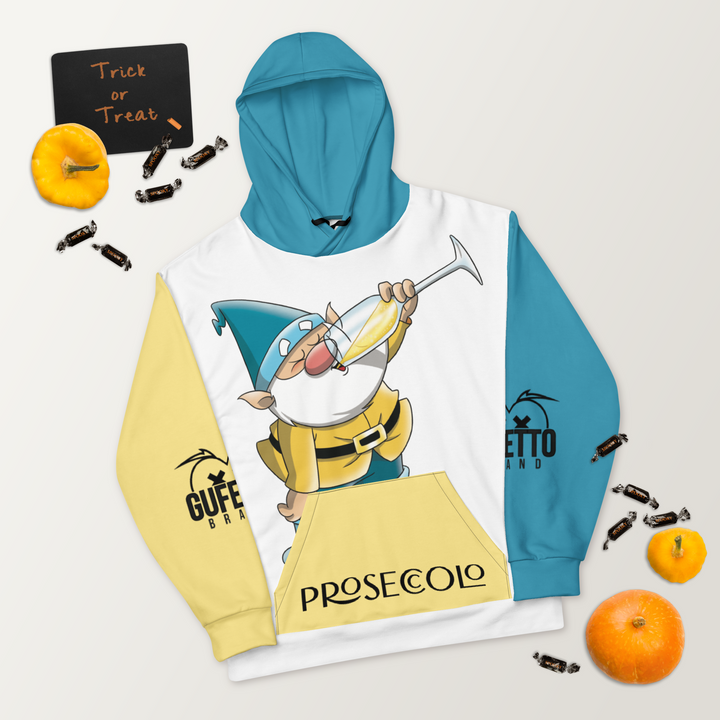 Felpa con cappuccio Uomo/Donna PROSECCOLO TWO - Gufetto Brand 