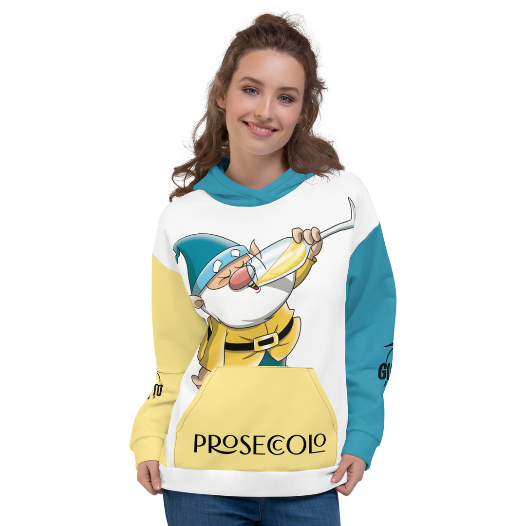 Felpa con cappuccio Uomo/Donna PROSECCOLO TWO - Gufetto Brand 