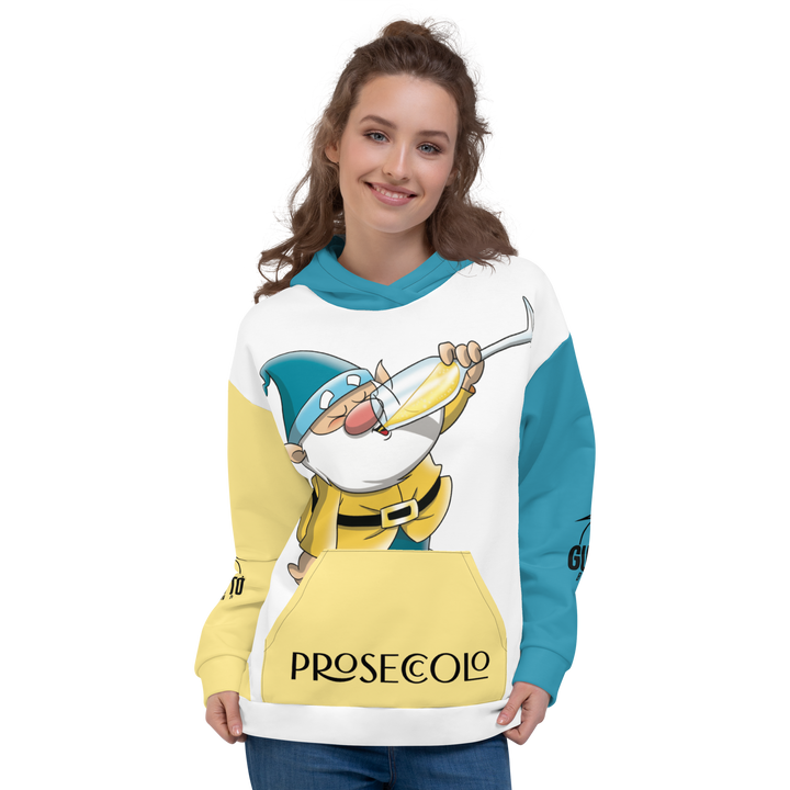 Felpa con cappuccio Uomo/Donna PROSECCOLO TWO - Gufetto Brand 