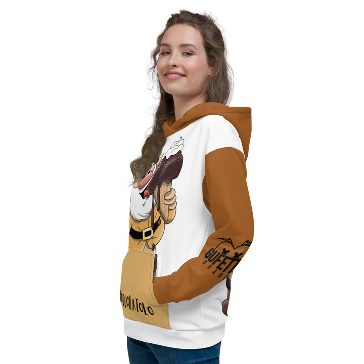 Felpa con cappuccio Uomo/Donna Cioccolatolo - Gufetto Brand 