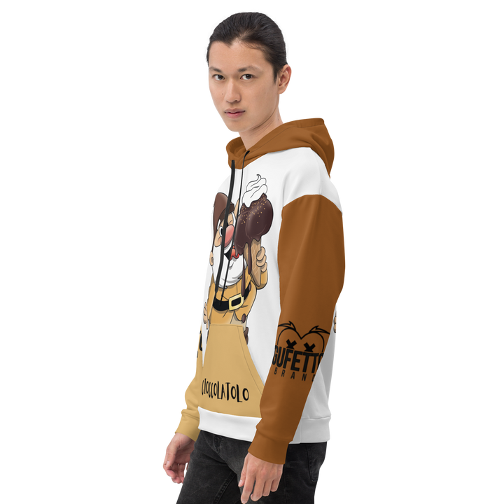 Felpa con cappuccio Uomo/Donna Cioccolatolo - Gufetto Brand 