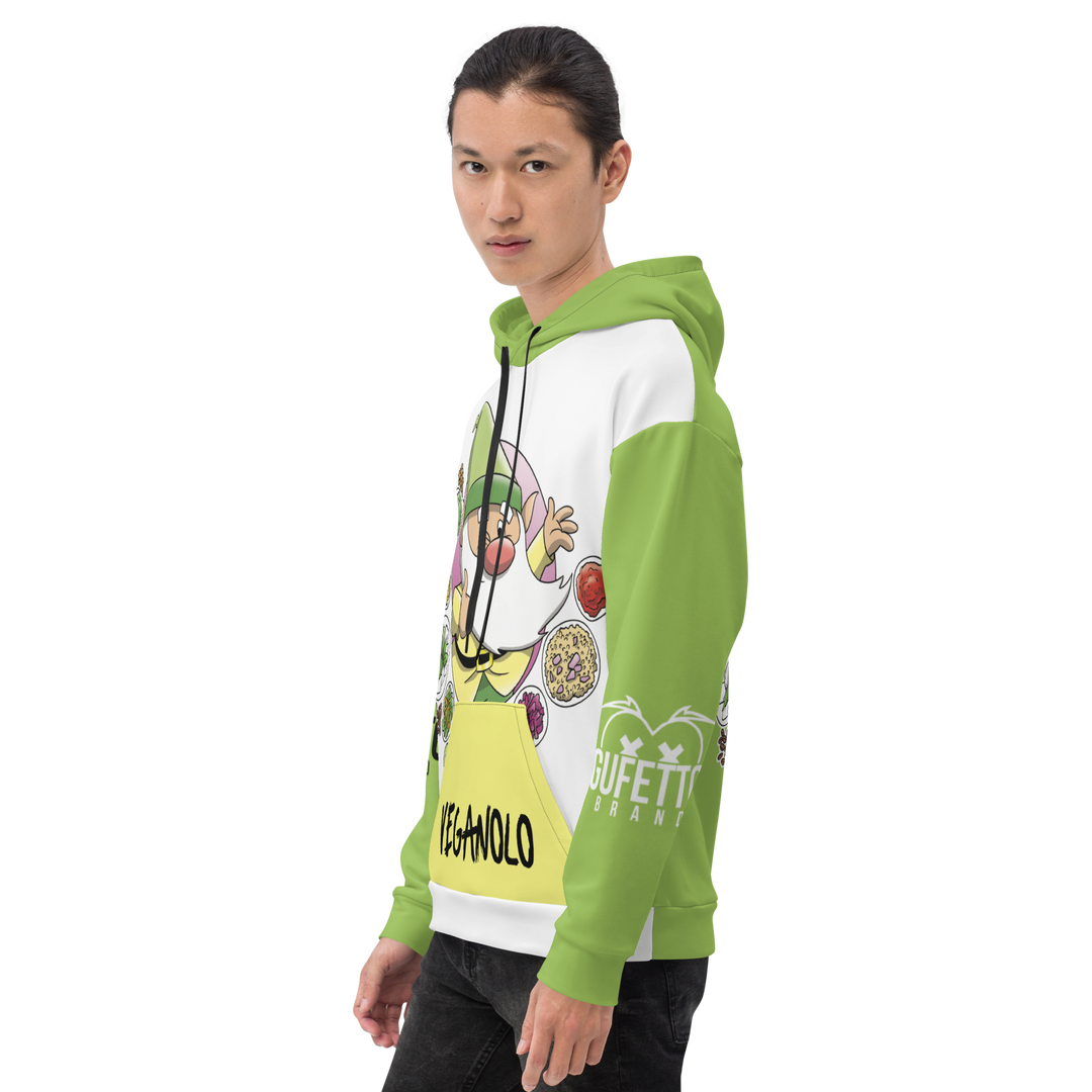 Felpa con cappuccio Uomo/Donna VEGANOLO - Gufetto Brand 