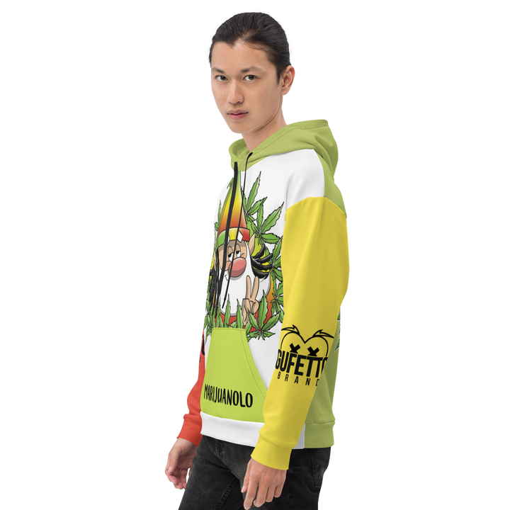 Felpa con cappuccio  Uomo/Donna MARIJUANOLO - Gufetto Brand 