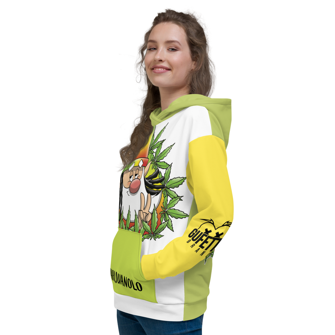 Felpa con cappuccio  Uomo/Donna MARIJUANOLO - Gufetto Brand 