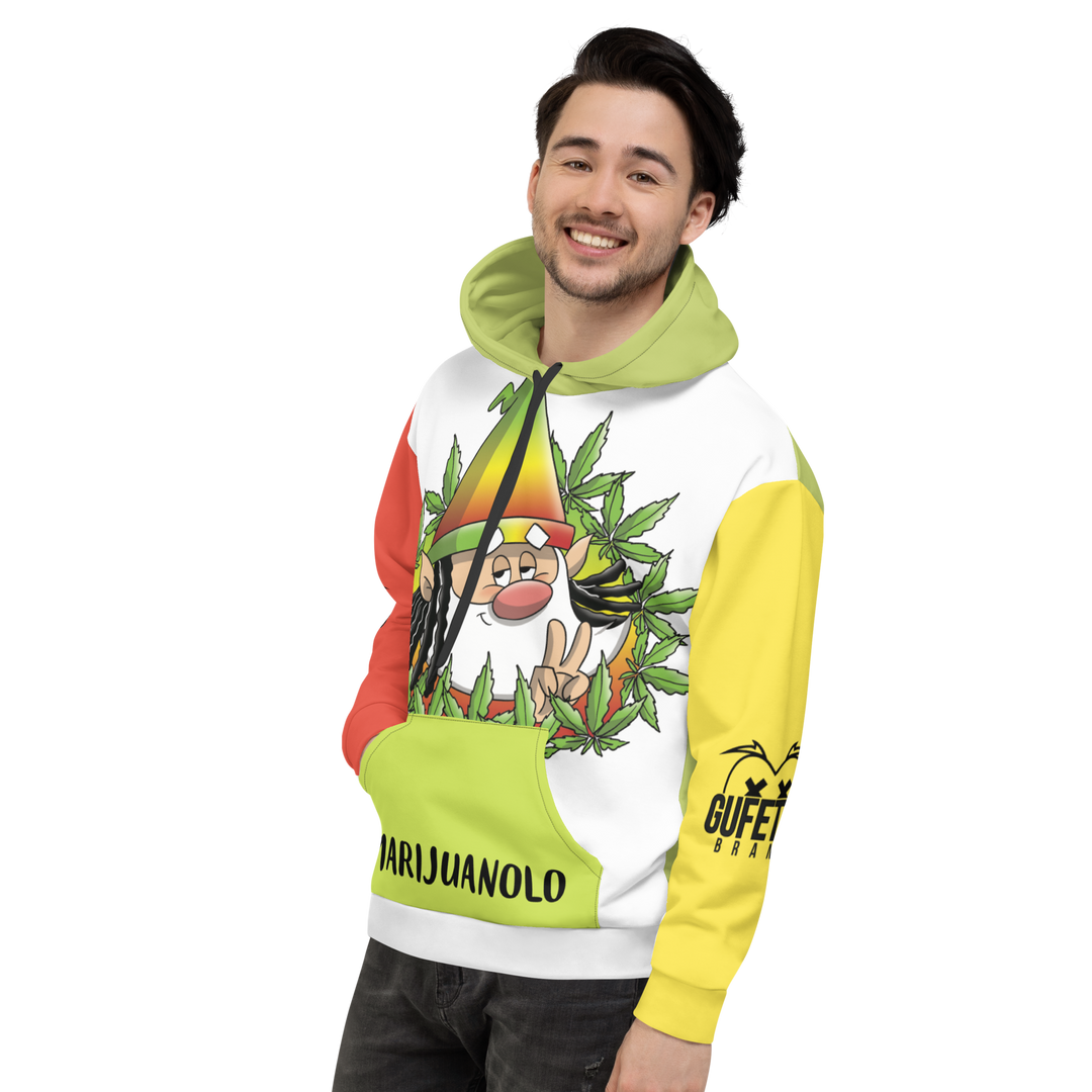 Felpa con cappuccio  Uomo/Donna MARIJUANOLO - Gufetto Brand 