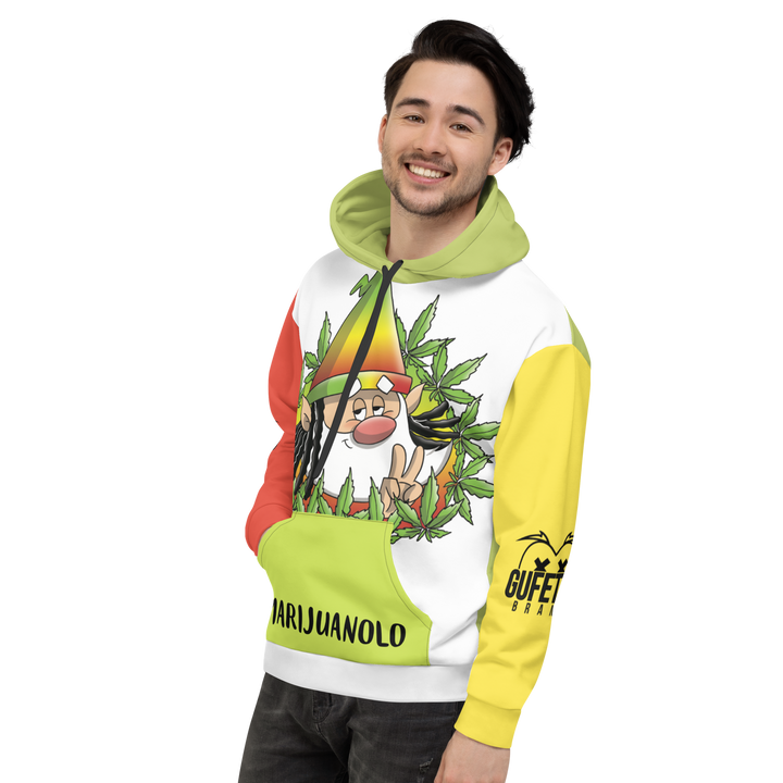 Felpa con cappuccio  Uomo/Donna MARIJUANOLO - Gufetto Brand 