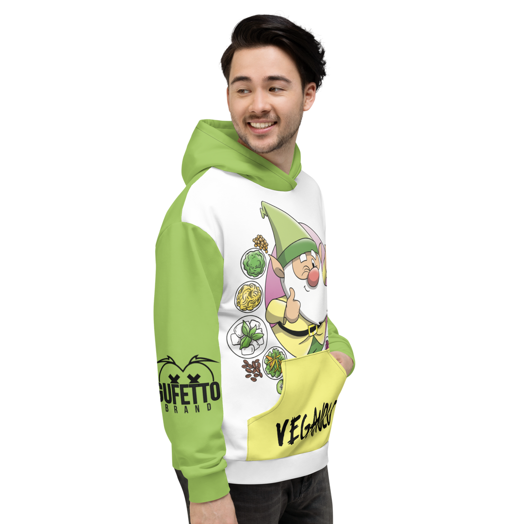 Felpa con cappuccio Uomo/Donna VEGANOLO - Gufetto Brand 