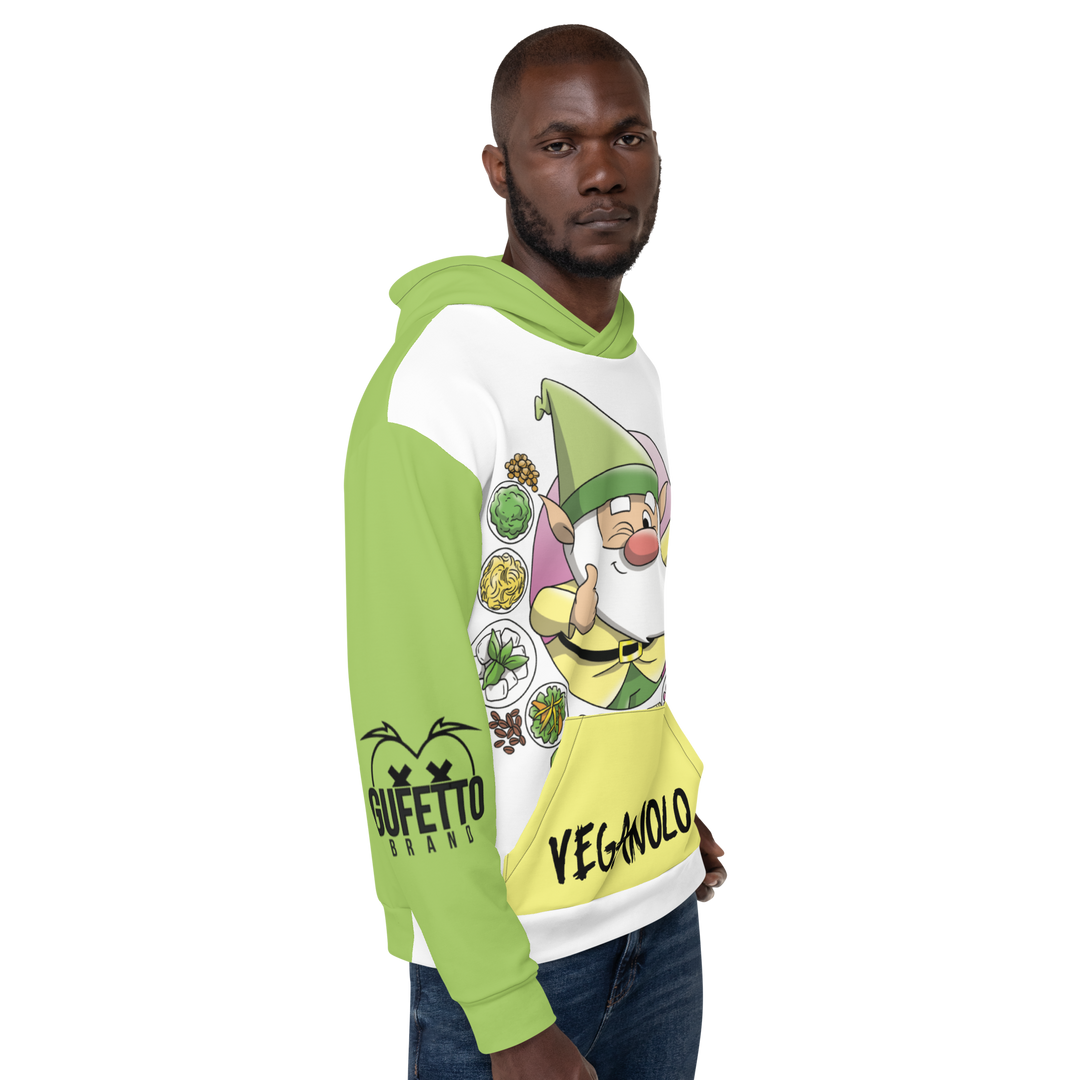 Felpa con cappuccio Uomo/Donna VEGANOLO - Gufetto Brand 