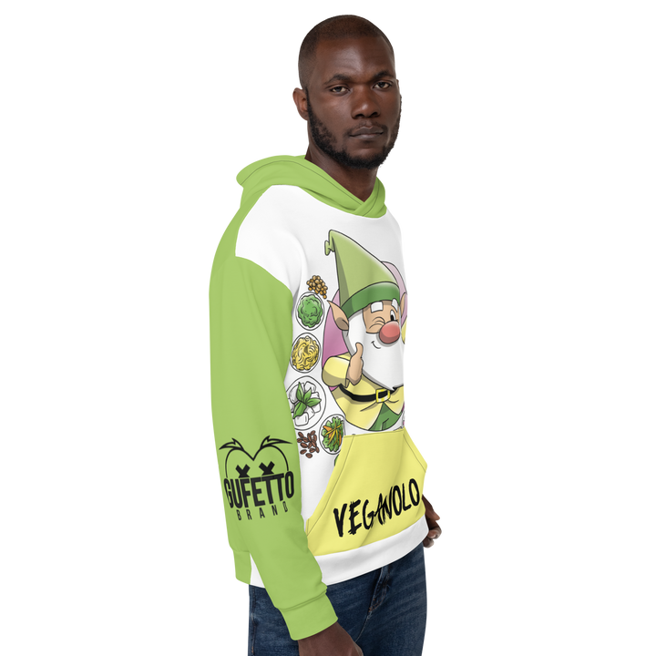 Felpa con cappuccio Uomo/Donna VEGANOLO - Gufetto Brand 