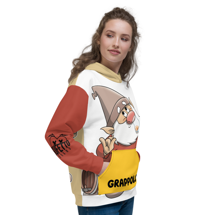 Felpa con cappuccio Uomo/Donna  GRAPPOLO - Gufetto Brand 