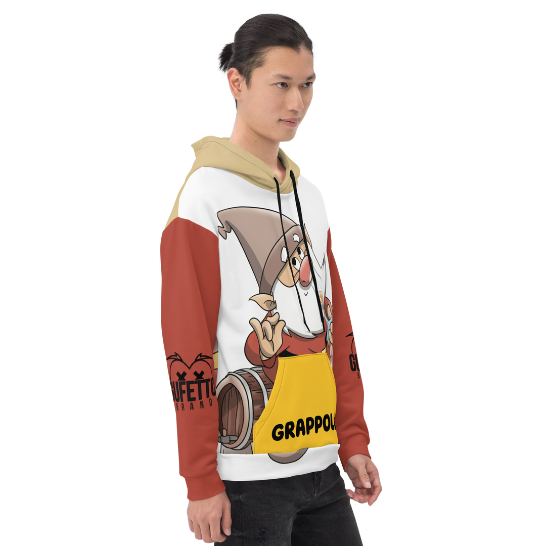 Felpa con cappuccio Uomo/Donna  GRAPPOLO - Gufetto Brand 