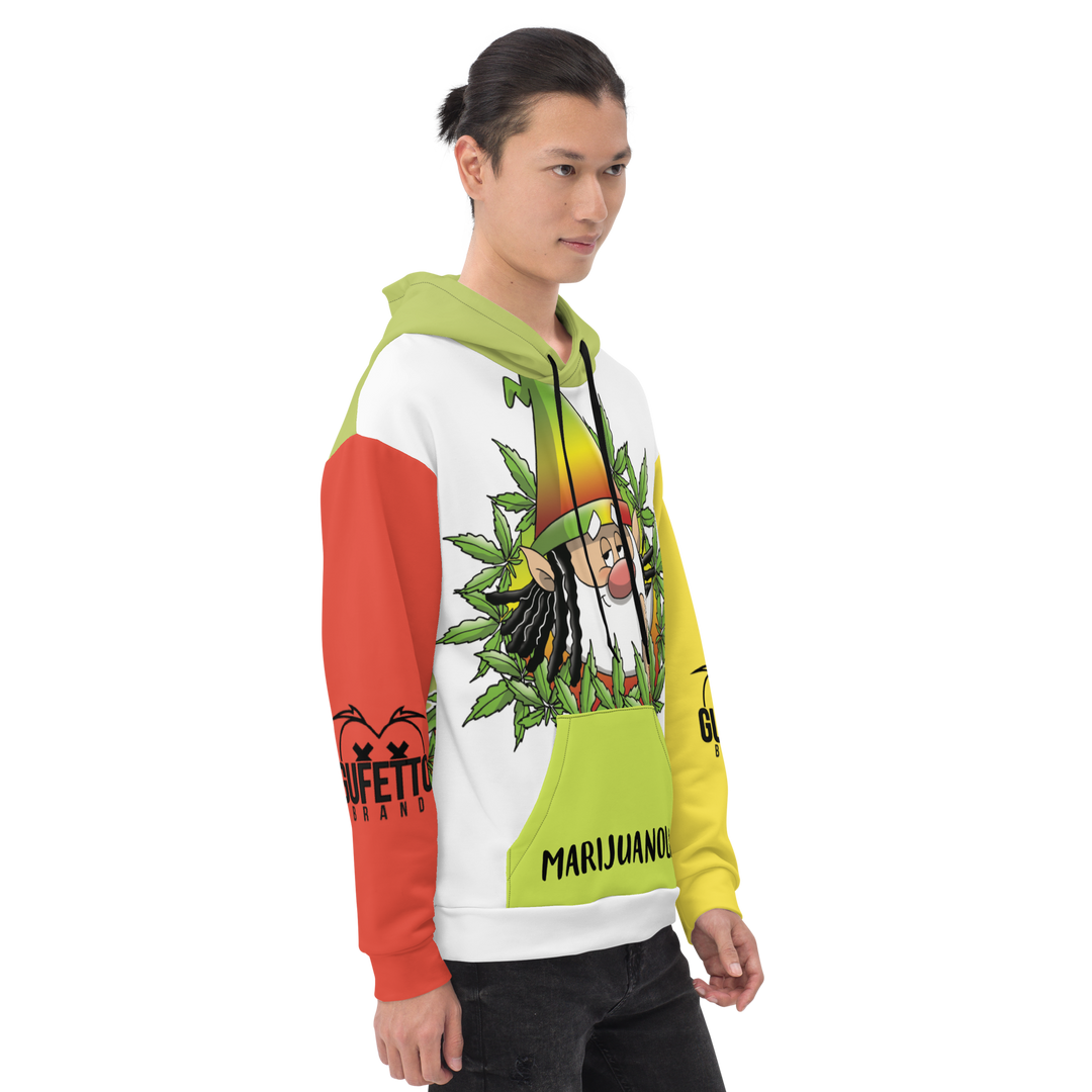 Felpa con cappuccio  Uomo/Donna MARIJUANOLO - Gufetto Brand 