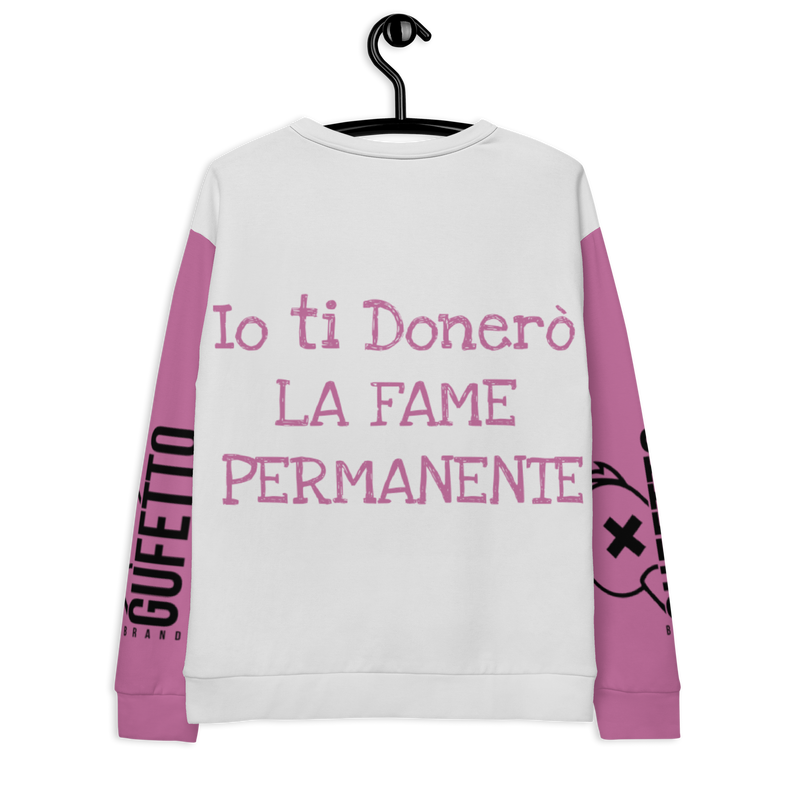 Felpa unisex Uomo/Donna Fatina Ignorante Fame Permanente - Gufetto Brand 