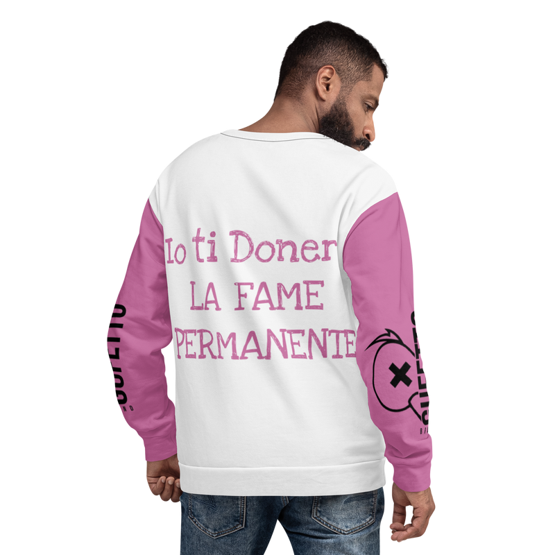 Felpa unisex Uomo/Donna Fatina Ignorante Fame Permanente - Gufetto Brand 
