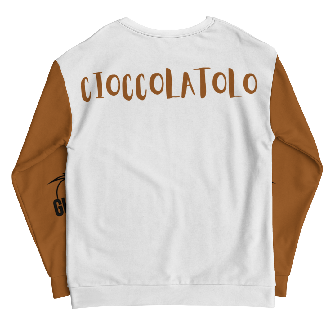 Felpa unisex Uomo/Donna Cioccolatolo - Gufetto Brand 