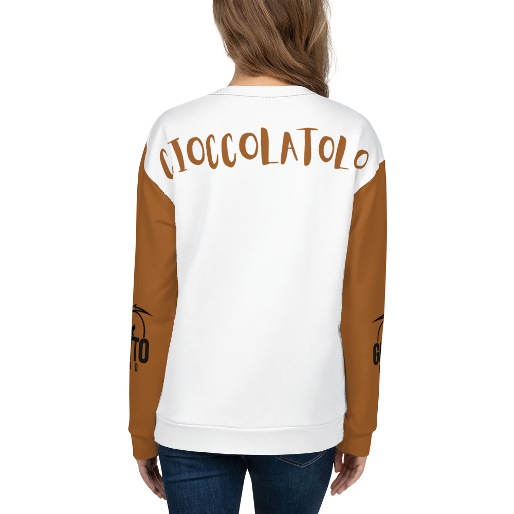 Felpa unisex Uomo/Donna Cioccolatolo - Gufetto Brand 